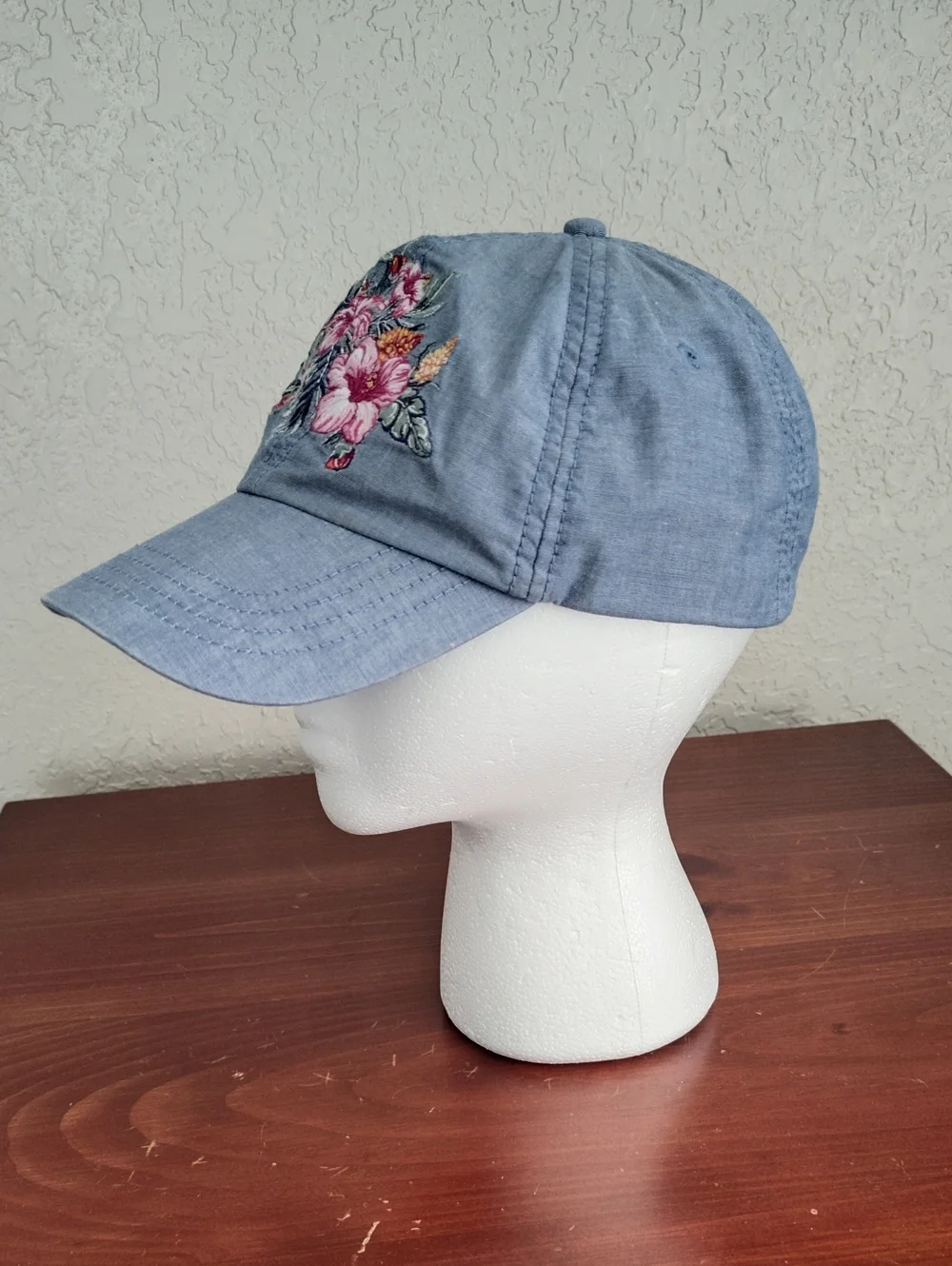 Tommy Bahama Women's Chambray Floral Ball Cap Adjustable